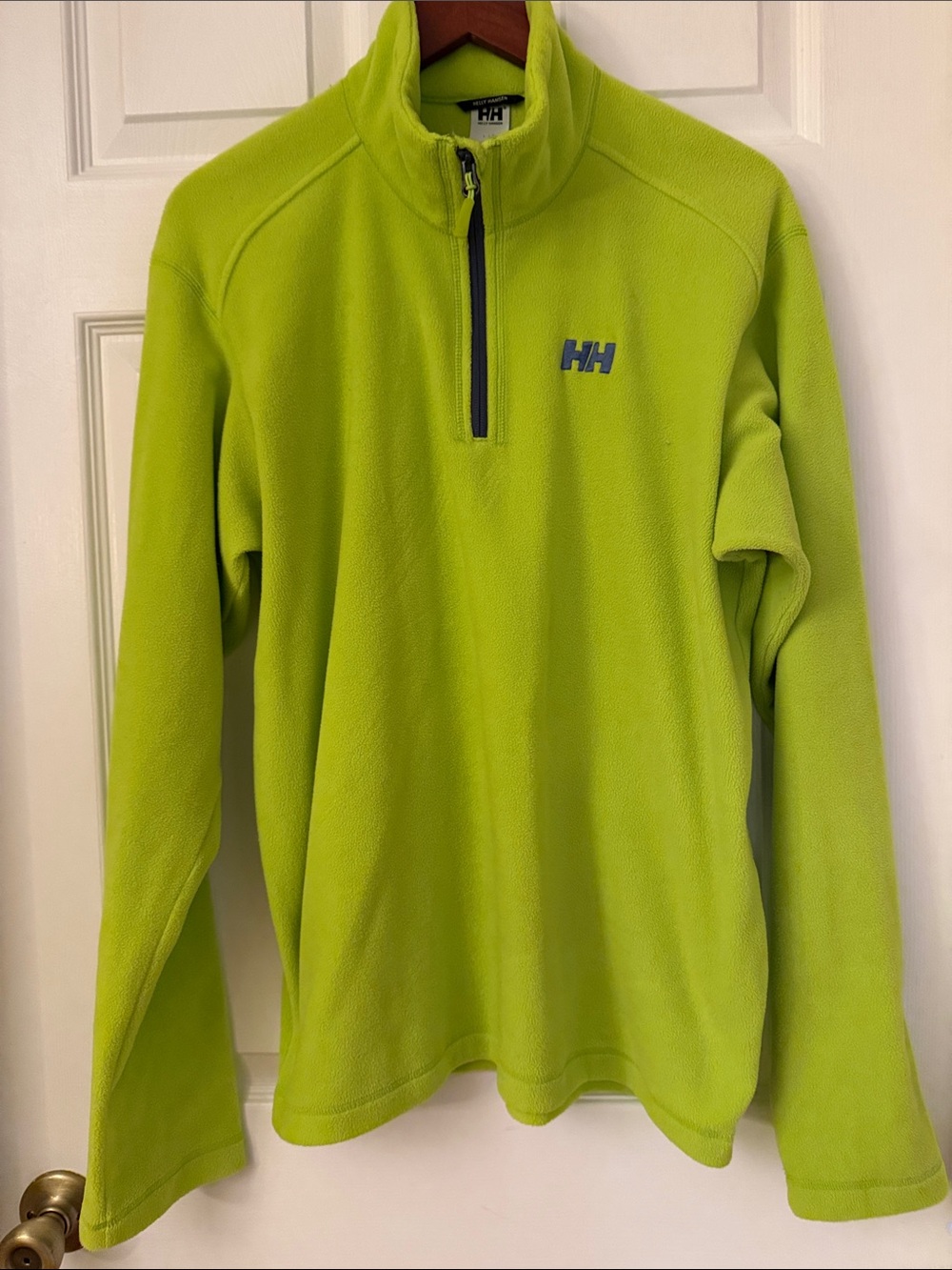 Helly Hansen Men’s Lime Green Quarter-Zip Fleece Pullover
